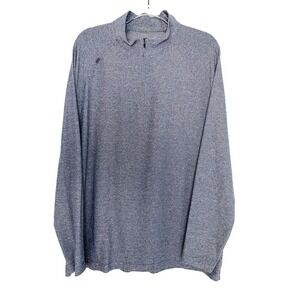Rhone Mens XXL Reign Quarter Zip Gray Pullover Midweight Long Sleeve NWT‎